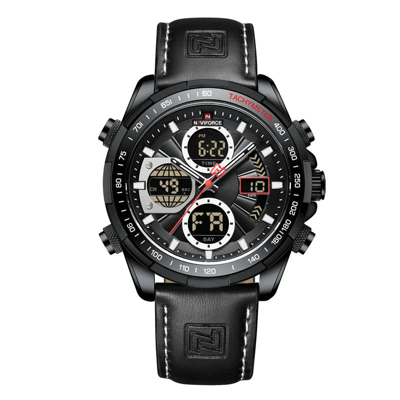 Relógio NAVIFORCE Militar – Cronógrafo Esportivo e à Prova de Água.