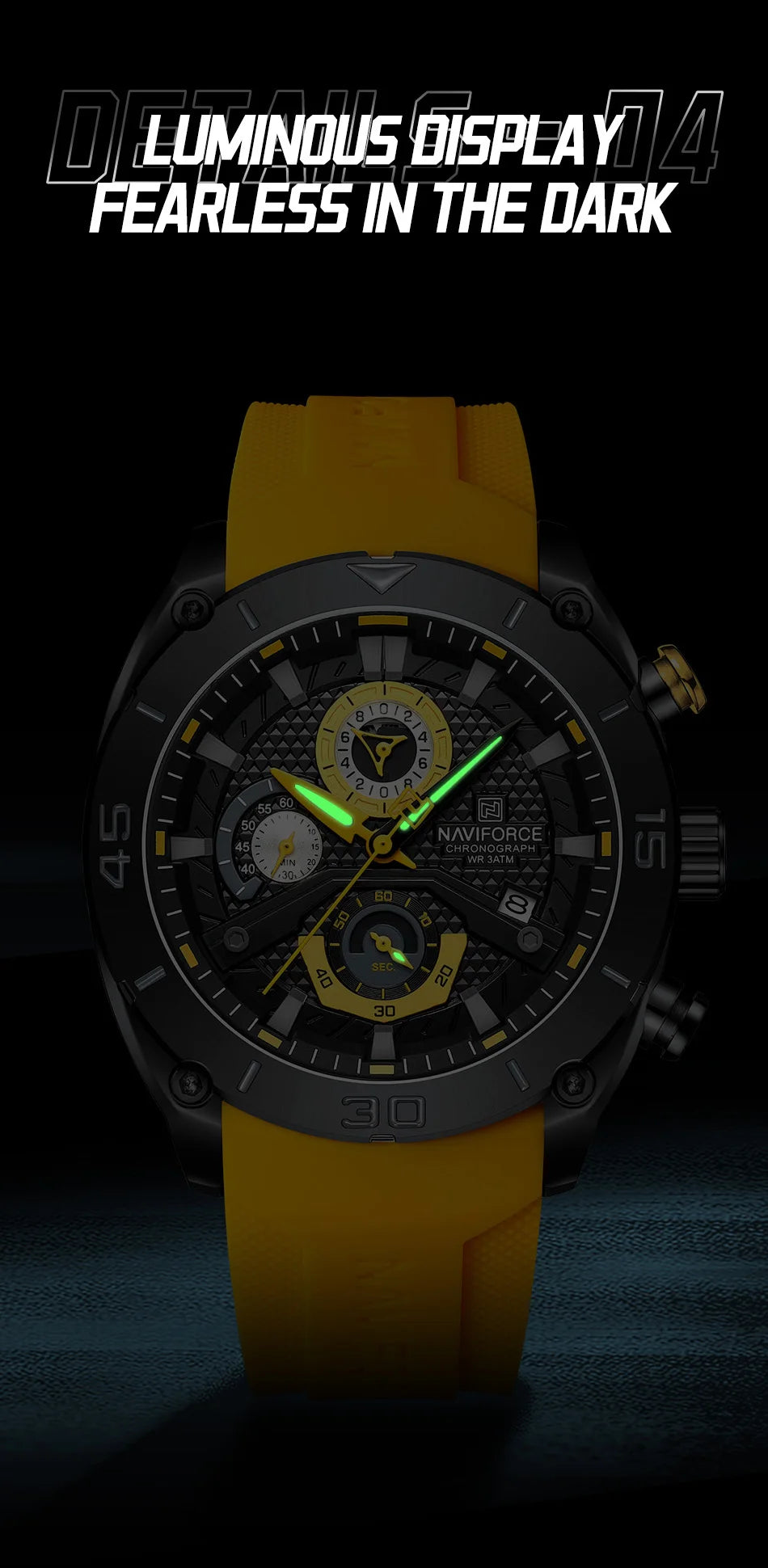 Relógio NAVIFORCE Cronógrafo