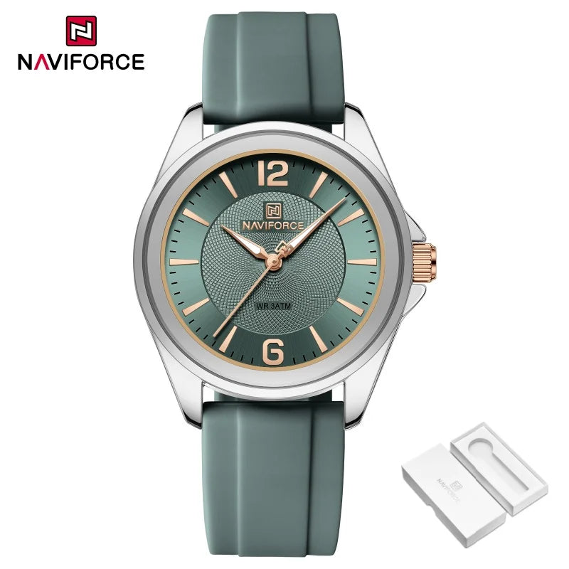 Relógio NAVIFORCE Casual - Pulseira de Silicone
