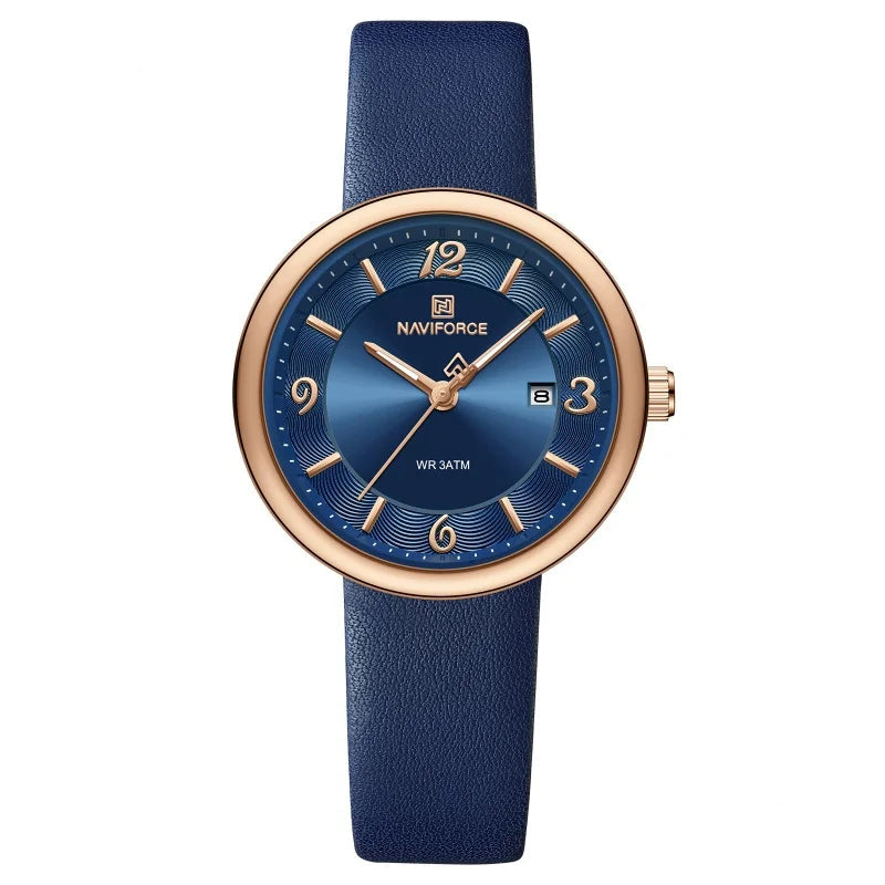Relógio NAVIFORCE – Mostrador Floral - Pulseira de PU