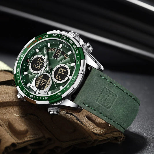 Relógio NAVIFORCE Militar – Cronógrafo Esportivo e à Prova de Água.