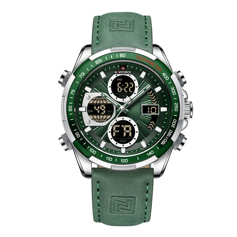 Relógio NAVIFORCE Militar – Cronógrafo Esportivo e à Prova de Água.