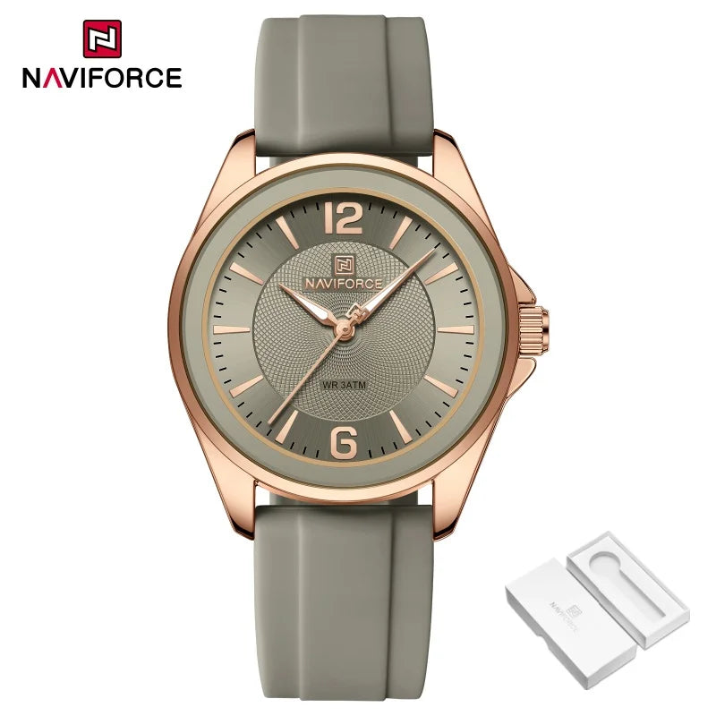 Relógio NAVIFORCE Casual - Pulseira de Silicone