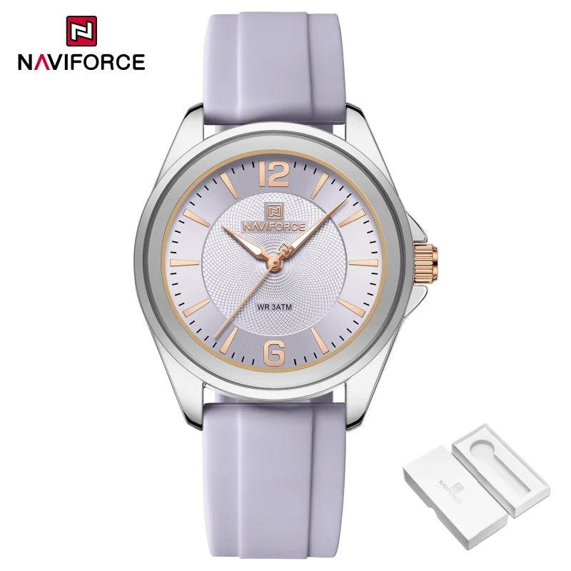 Relógio NAVIFORCE Casual - Pulseira de Silicone