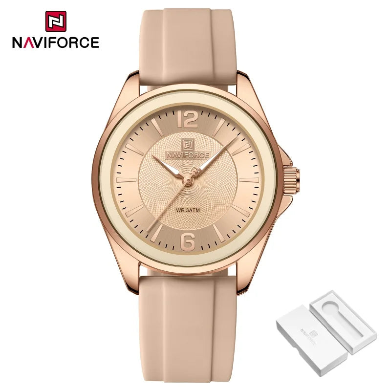 Relógio NAVIFORCE Casual - Pulseira de Silicone