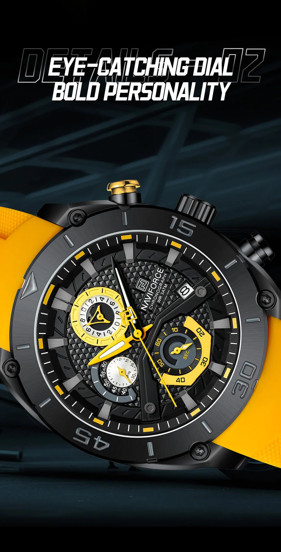 Relógio NAVIFORCE Cronógrafo