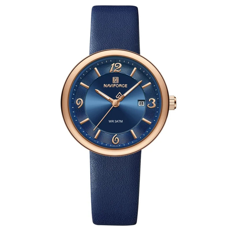 Relógio NAVIFORCE – Mostrador Floral - Pulseira de PU
