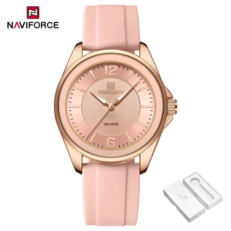 Relógio NAVIFORCE Casual - Pulseira de Silicone
