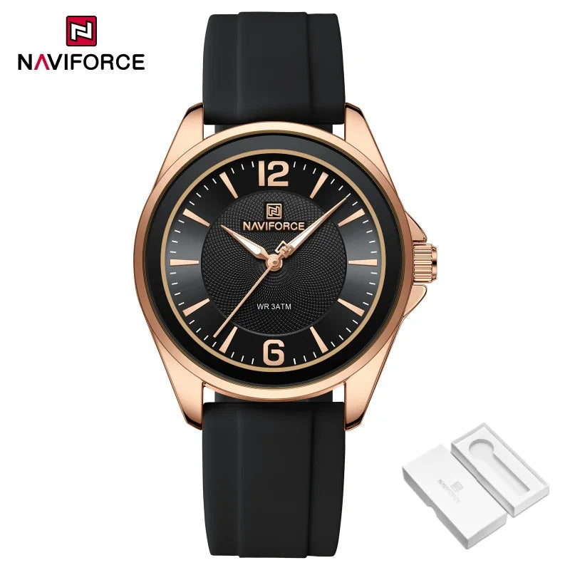 Relógio NAVIFORCE Casual - Pulseira de Silicone