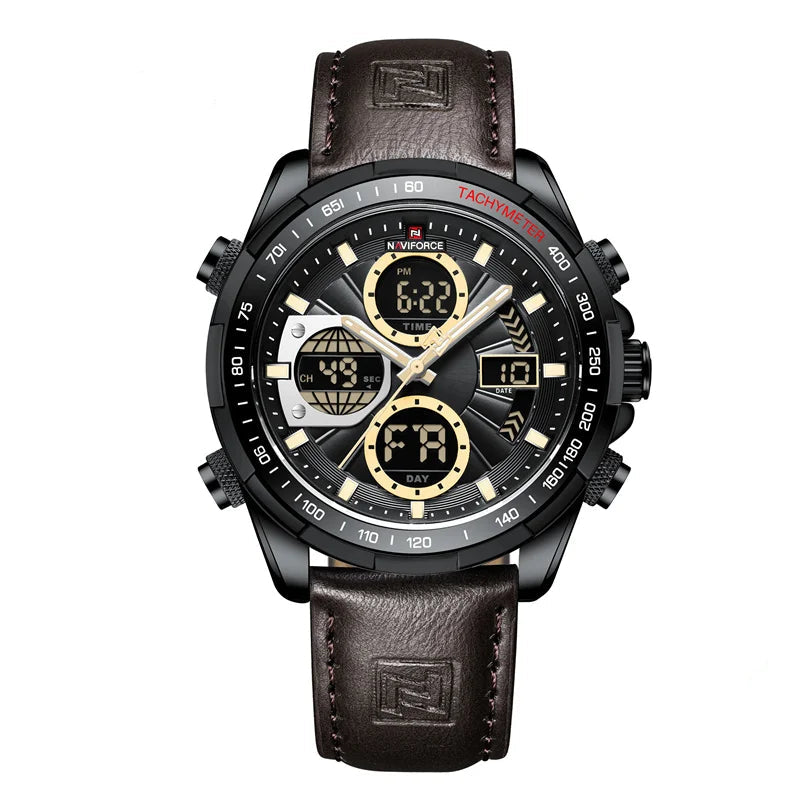 Relógio NAVIFORCE Militar – Cronógrafo Esportivo e à Prova de Água.