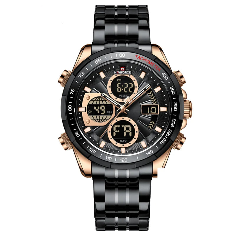 Relógio NAVIFORCE Militar – Cronógrafo Esportivo e à Prova de Água.