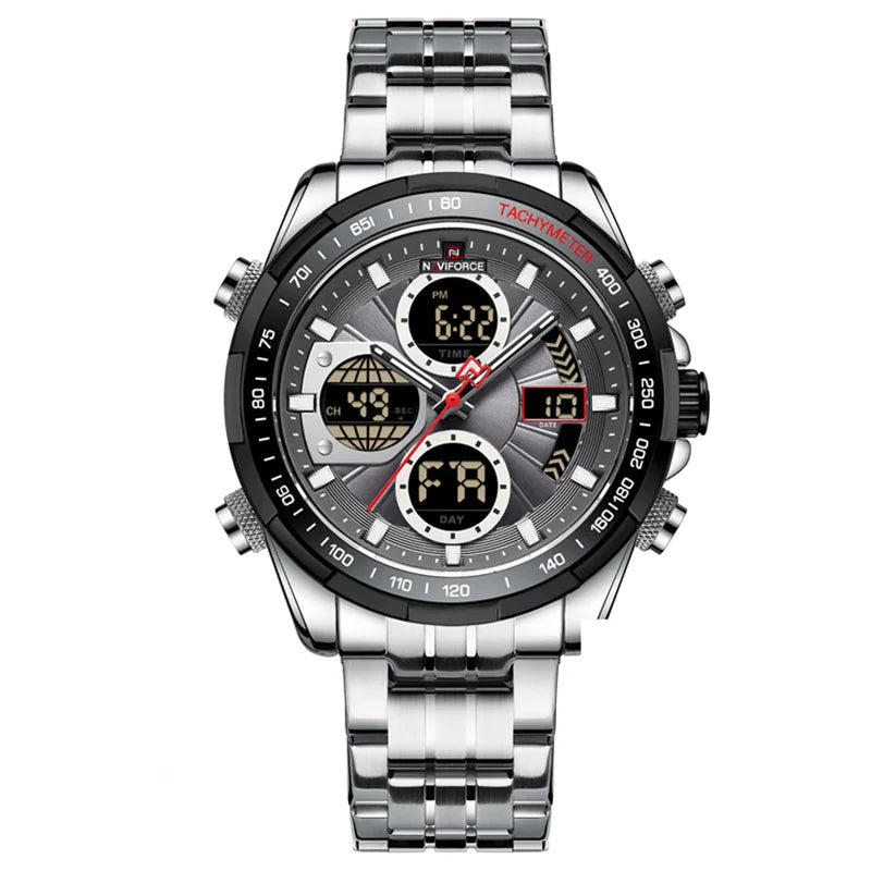 Relógio NAVIFORCE Militar – Cronógrafo Esportivo e à Prova de Água.