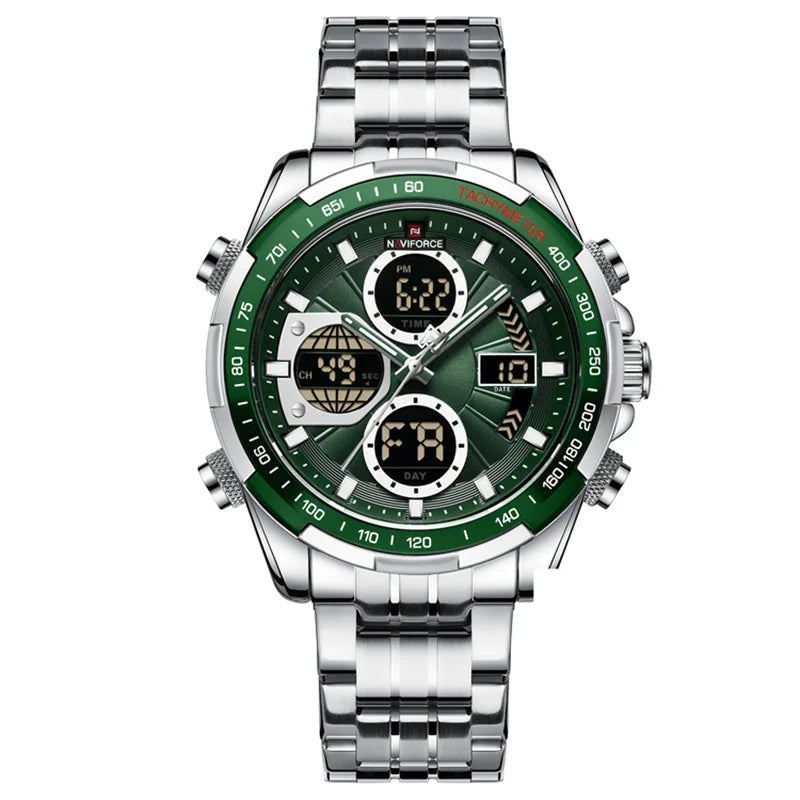 Relógio NAVIFORCE Militar – Cronógrafo Esportivo e à Prova de Água.